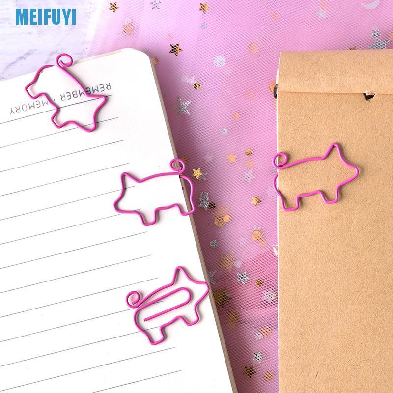 Set 4 Kẹp Giấy Hình Chú Heo Hồng Đáng Yêu