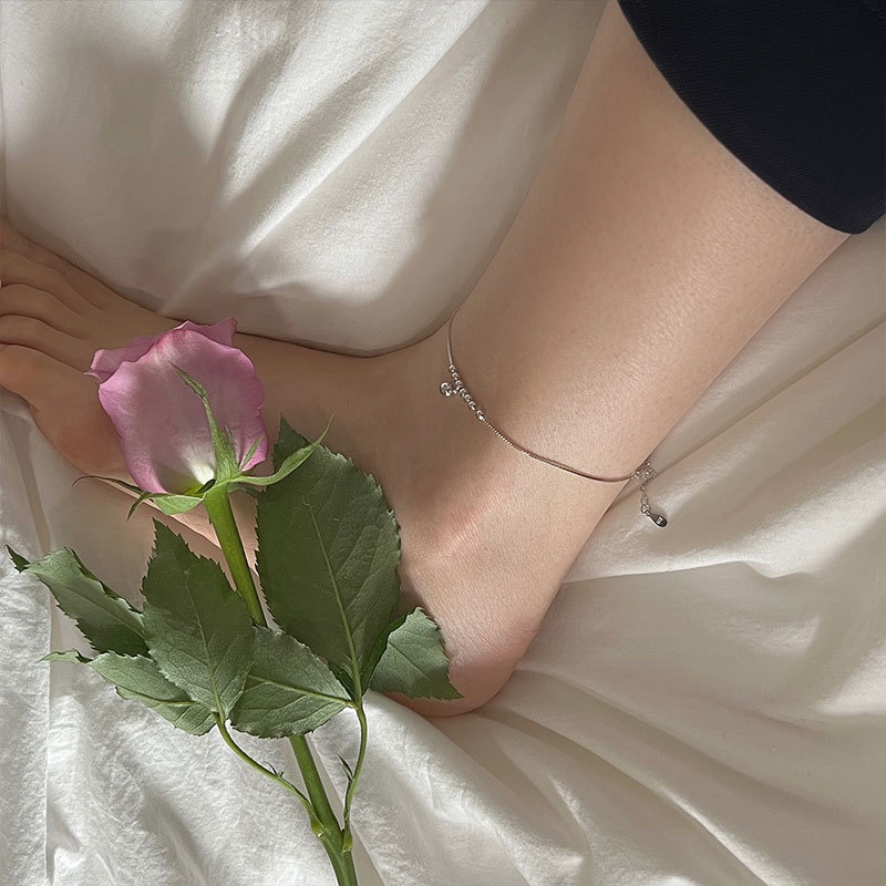 [Hàng Mới] Lắc Chân Nữ Hình Quả Bóng Nhỏ Đơn Giản Phong Cách Hàn Quốc