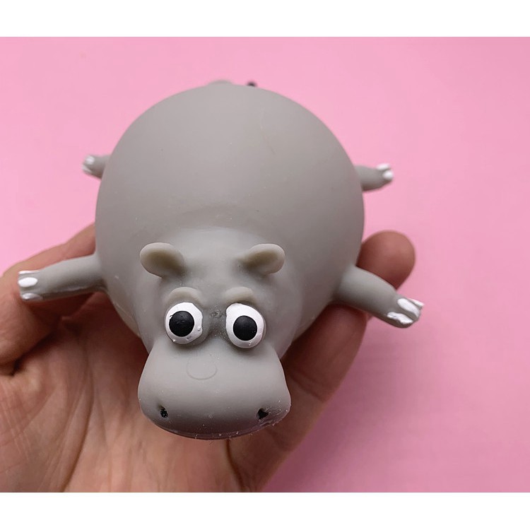 Đồ chơi Gudetama bóp trút giận thổi bóng hình khủng long, động vật thú vị cho bé Thú Thổi Bóng Bóng