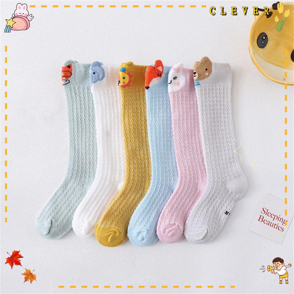 Vớ cotton lưới mỏng thoáng khí thấm hút mồ hôi chống muỗi cho bé sơ sinh