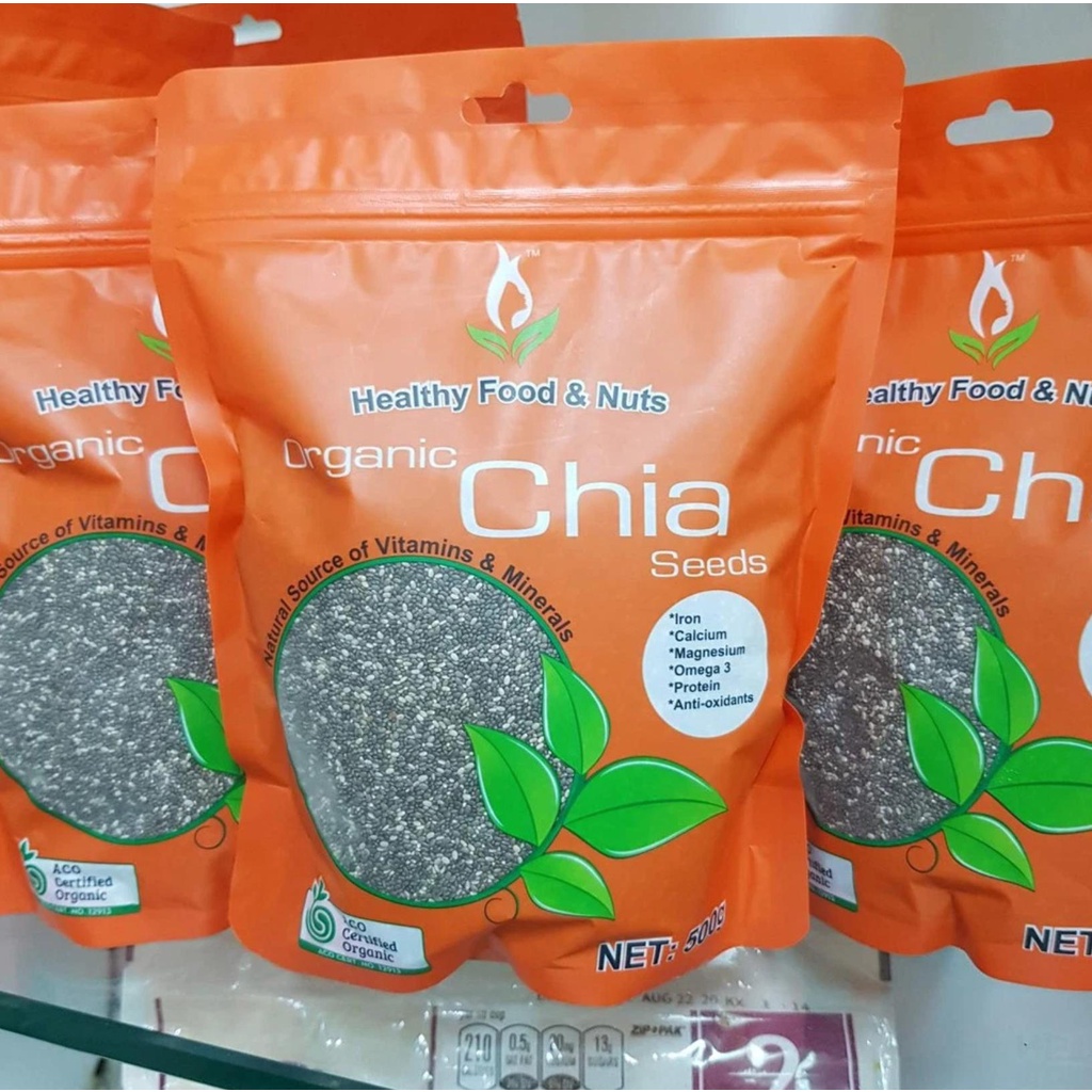 Hạt chia hữu cơ Healthy Nuts And Seeds Organic 500g của Úc