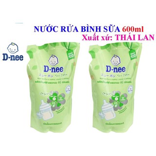NƯỚC SÚC RỬA BÌNH SỮA D-NEE CHAI 600ML-TÚI 600ML