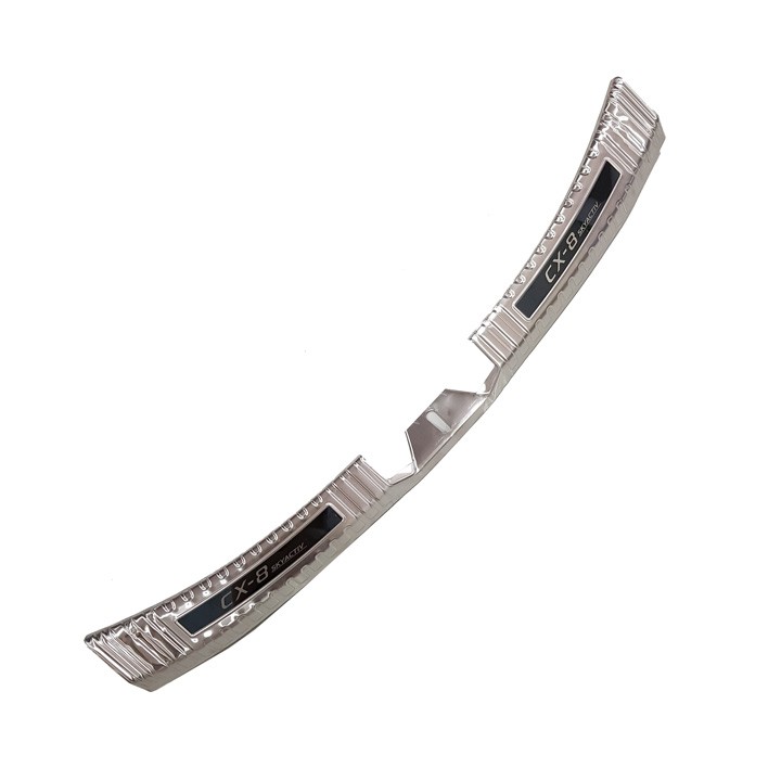 Ốp chống trầy bậc cốp trong Mazda CX8, CX-8 - Mẫu INOX