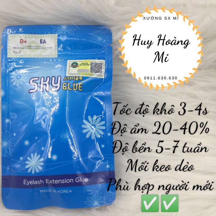 Keo nối mi sky D+ chính hãng , Dụng Cụ Nối Mi_Tổng kho keo Hàn giá rẻ -Keo nối mi _ Huy Hoàng Mi