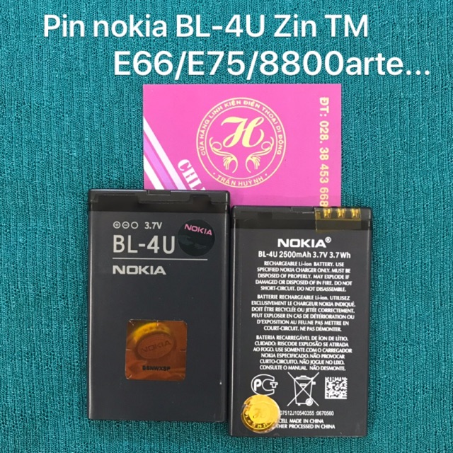 Pin Nokia BL-4U Zin theo máy