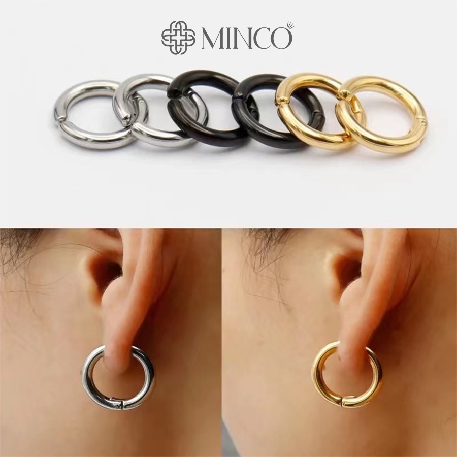 Khuyên Tai Nam Không Cần Bấm Lỗ Minco Accessories Bông tai nam cực chất phụ kiện thời trang hiphop BT11