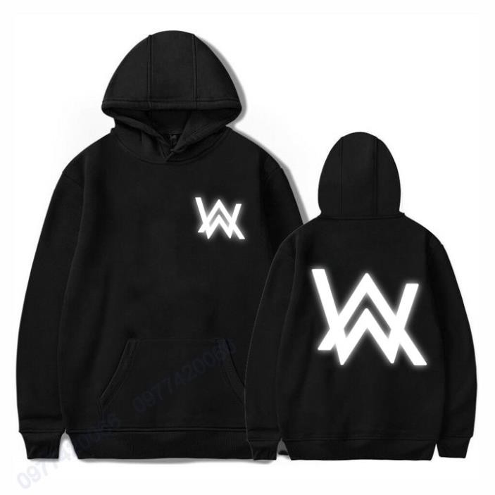 HOT- áo hoodie alan walker phản quang - mẫu áo HOT