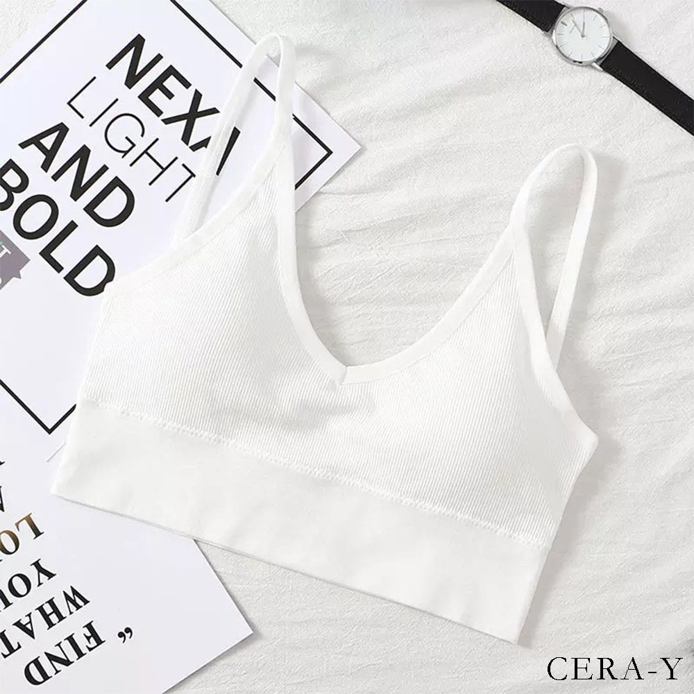 Áo thể thao bra croptop màu đen CRA009