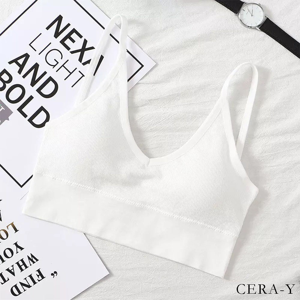 Áo bra croptop CERA-Y màu đen CRA009