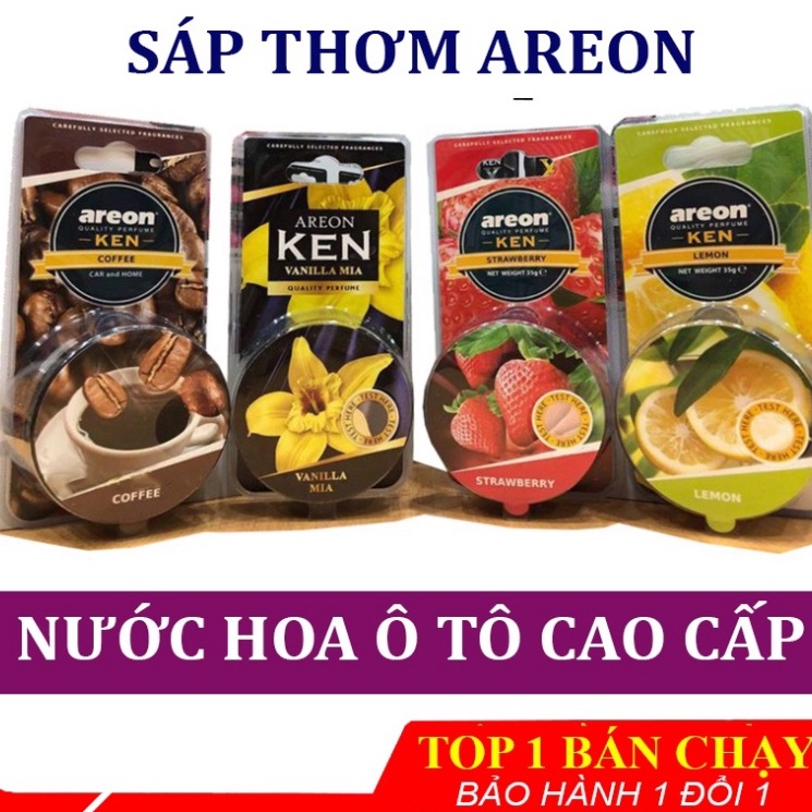 Sáp Thơm AREON - Nước Hoa ô Tô AREON Khử Mùi Xe Hơi Cao Cấp Chính Hãng Nhập Khẩu Bulgaria