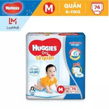 Tã quần Huggies Dry loại mới  M74