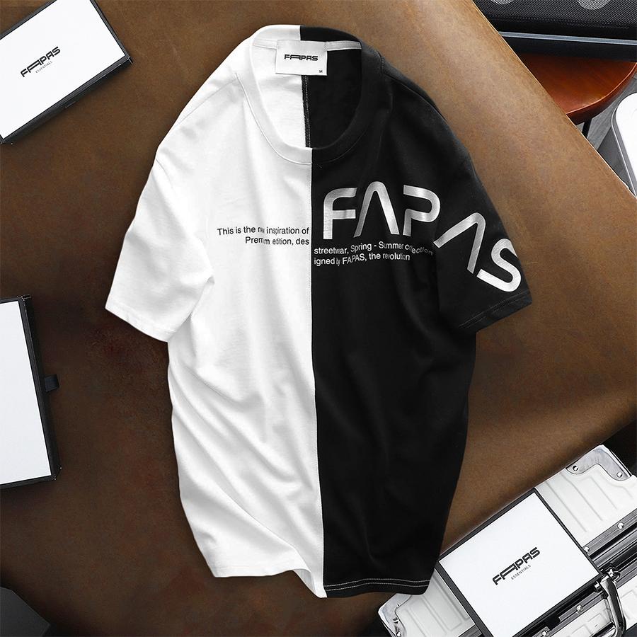 Áo Thun Nam Moty Họa Tiết Màu Đối Xứng Chất Vải Cotton Mềm Mịn Thấm Hút Tốt Form Regular - FAPAS