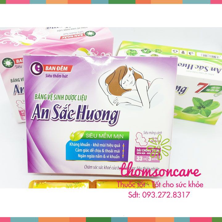 Băng vệ sinh An sắc hương - từ thảo dược