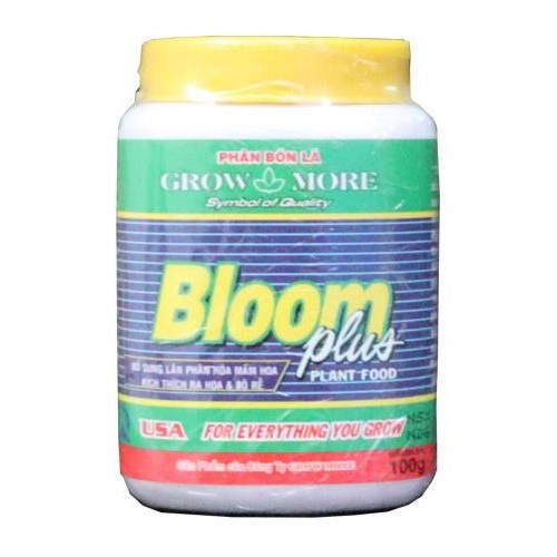 GrowMore Bloom Plus 10-60-10+TE hủ 100gr - Phân bón Grow More bổ sung lân phân hoá mầm hoa, kích thích ra hoa và rễ