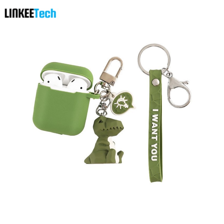 Tai nghe bluetooth tws không dây kèm case móc khóa hình thú chất lượng âm thanh hifi cảm ứng thông minh- LinkeeTech