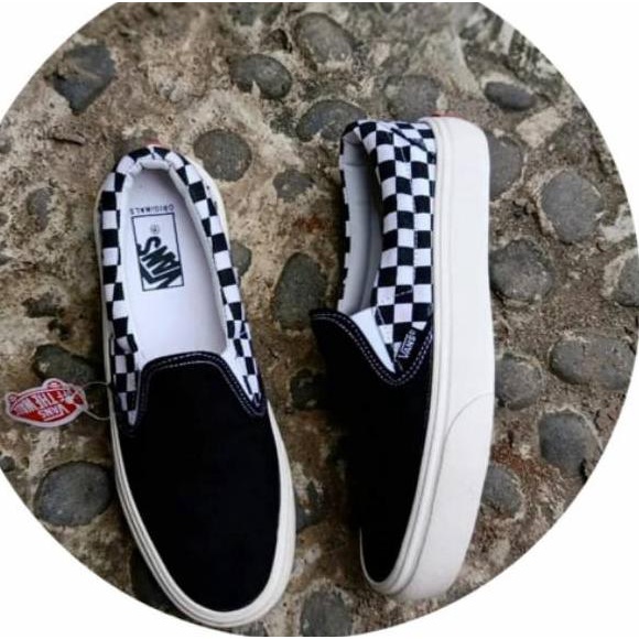 Bộ sưu tập mới nhất. Giày lười Vans họa tiết ca rô thời trang cho nam