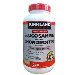 Viên Uống Bổ Khớp Kirkland Glucosamine 1500mg Chondroitin 1200mg 220 Viên