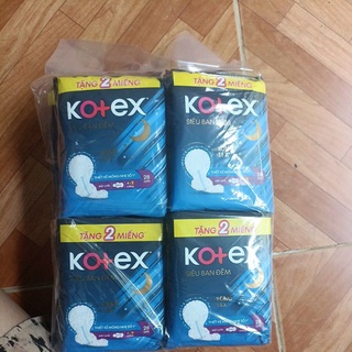 Lốc 8gói KOTEX SIÊU BAN ĐÊM 28 Cm hàng tặng kèm