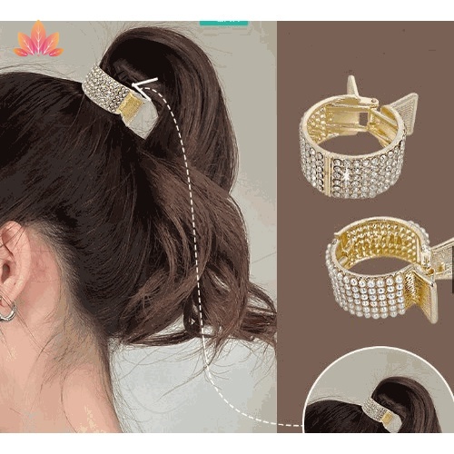 Kẹp Cố Định Tóc Đuôi Ngựa Chống Chảy Xệ Cao Cấp JP5