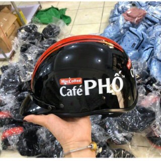Mũ bảo hiểm cà phê Phố