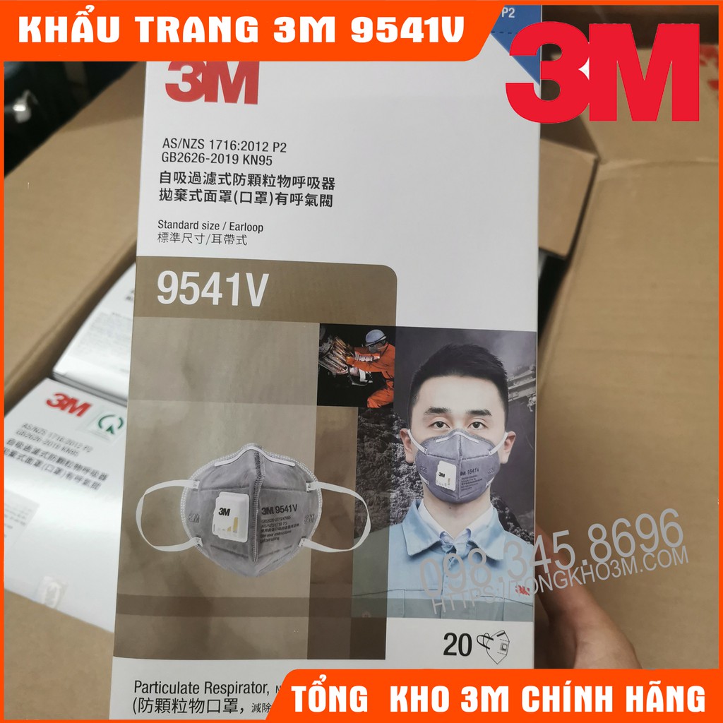 Khẩu Trang 3M 9001V/9001 Chống Dịch Hiệu Quả Có Van Thở | BigBuy360 - bigbuy360.vn