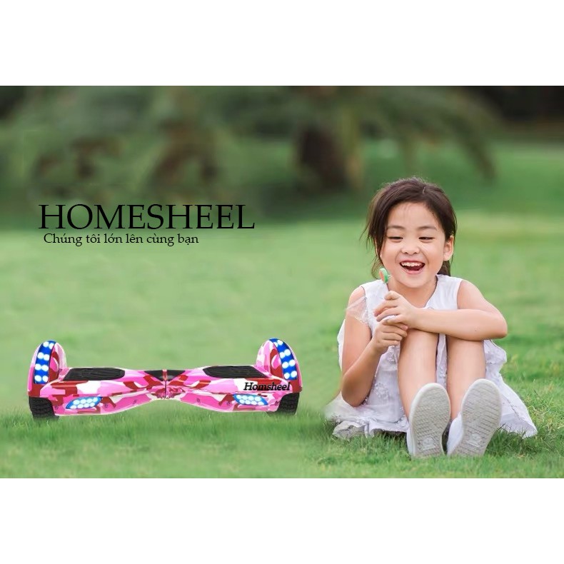 Xe điện cân bằng Homesheel S6 Plus Phiên bản Rồng 2020_màu pink