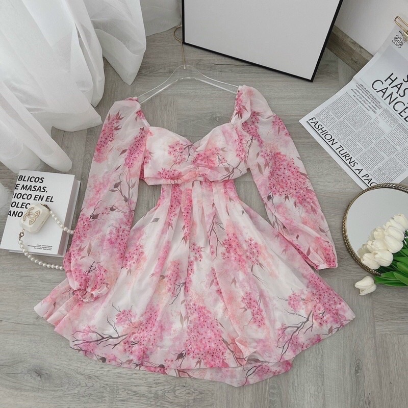 Đầm đi tiệc trễ vai nhíu ngực,váy nữ siêu xinh cho bạn gái phong cách trẻ trung gợi cảm cao cấp