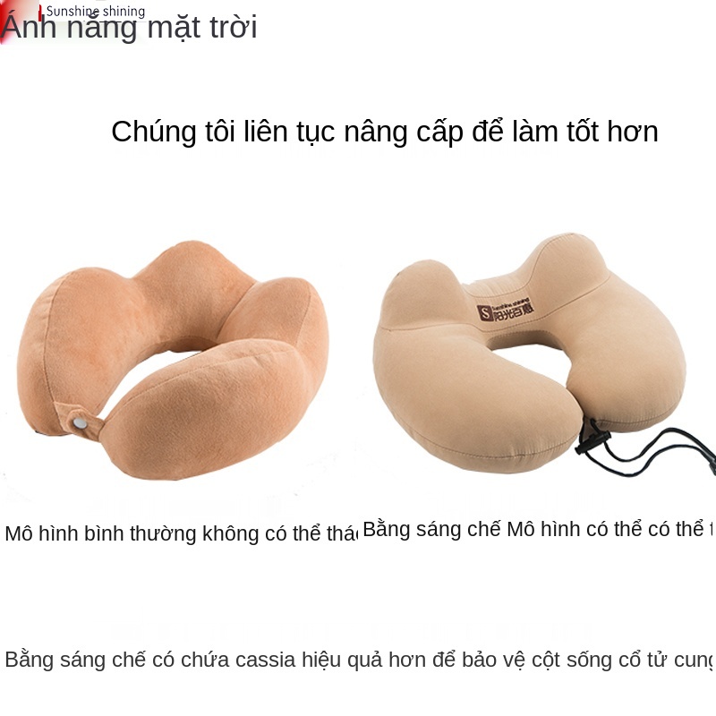 gối chữ u kê cổ du lịch ô tô máy bay di động cho giấc ngủ trưa tạo tác