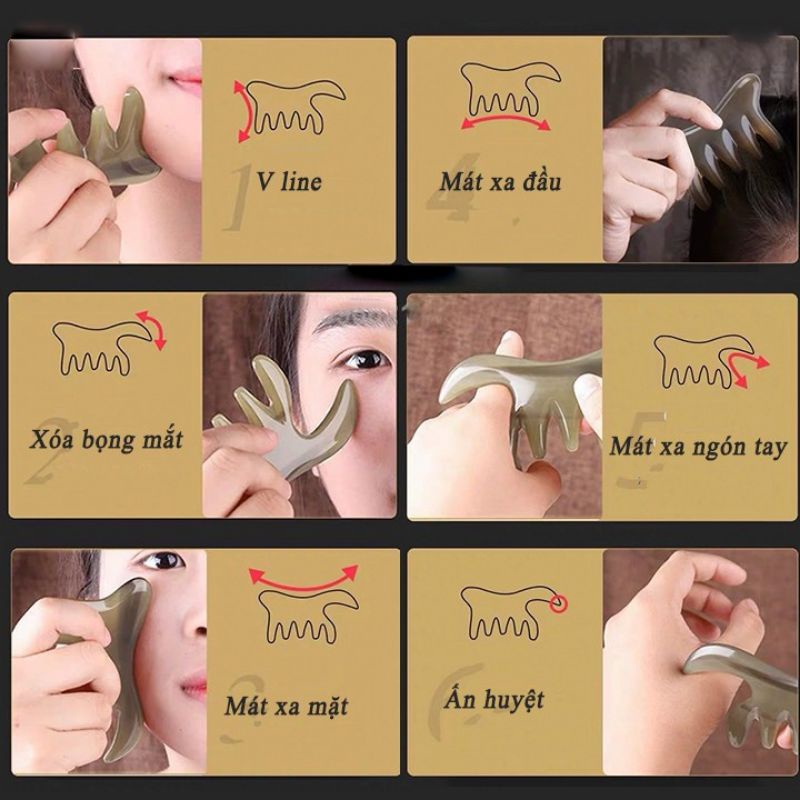 lược sừng đa năng thần thánh,massage, làm đẹp ,giúp lưu thông