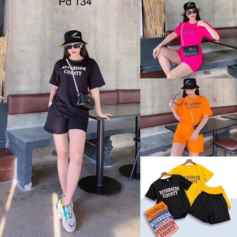 Đồ Bộ Đùi, Set Bộ Nữ Cao Cấp Mặc Nhà Chất Vải Thun Cotton 100% Co Giãn Thoải Mái, Freesize Dưới 65Kg - 20Store