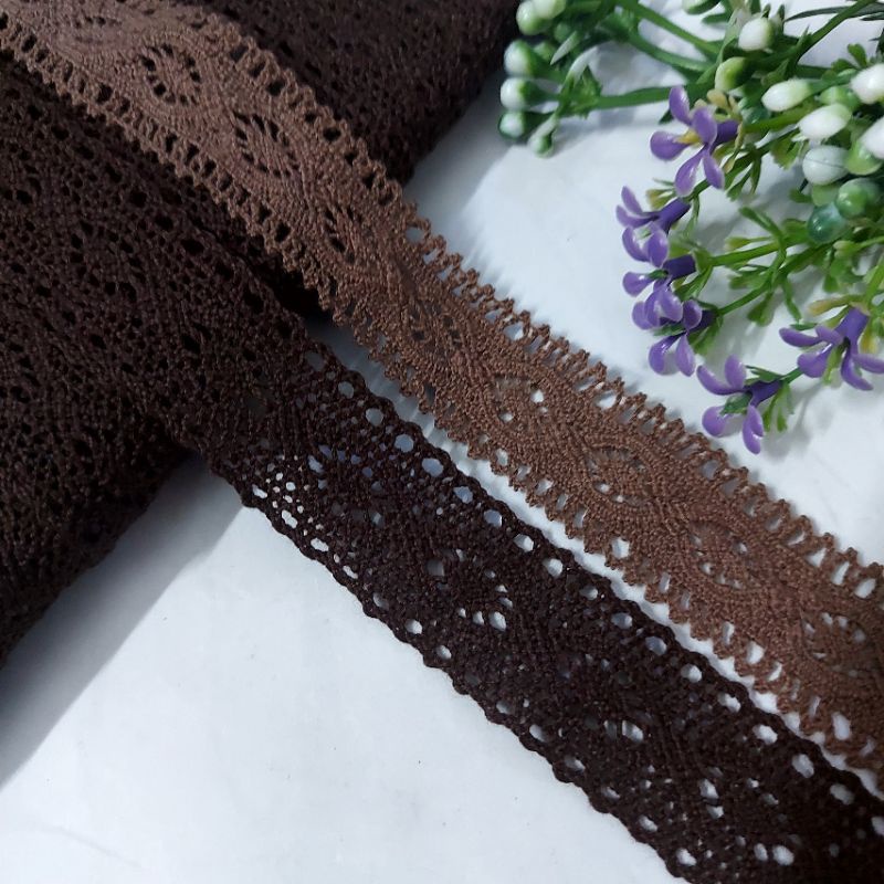 Ren chỉ cotton trang trí , phụ liệu may vá, size 1.5 cm đến 4.7cm