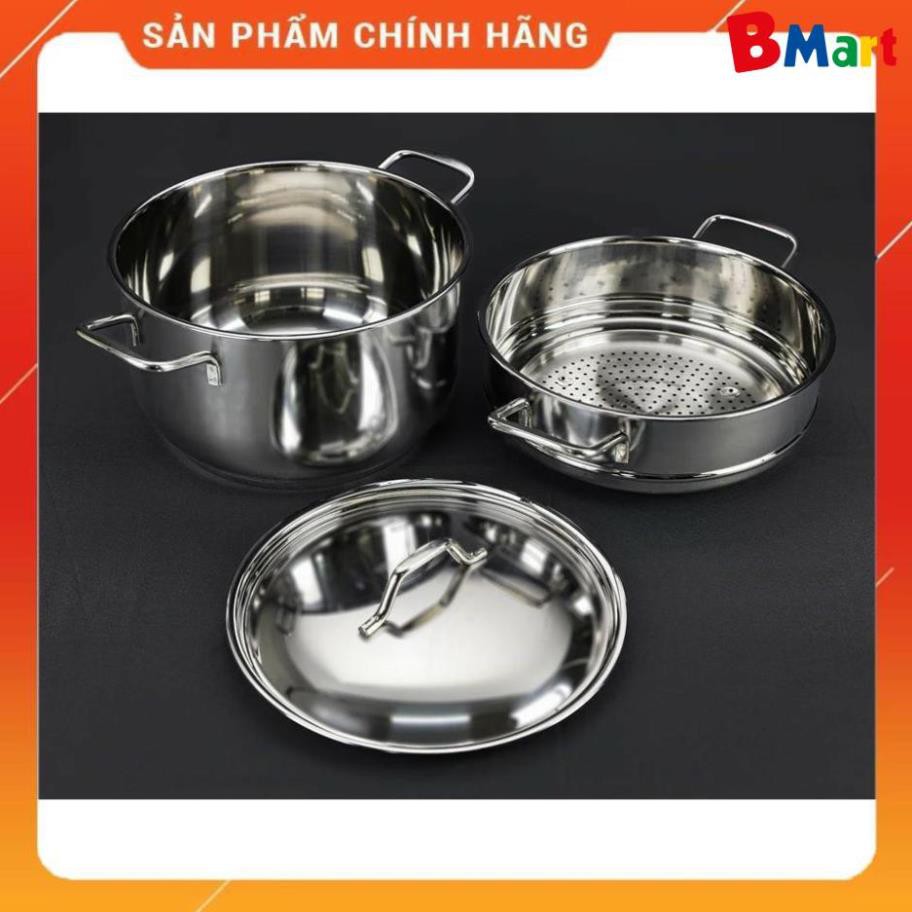 [FreeShip]  Bộ nồi FIVESTAR 5 chiếc 3 đáy nắp inox  - BM