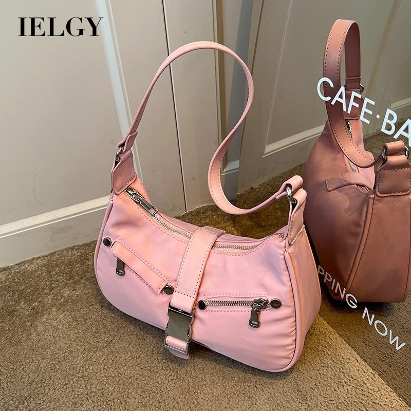 Túi Đeo Chéo nylon Màu Đen Thời Trang Cho Nữ