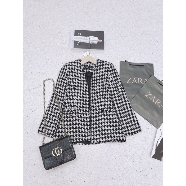 [FREESHIP - HÀNG LOẠI 1] ÁO VEST ZÍC ZẮC GHI ĐEN BLAZER HOT HIT