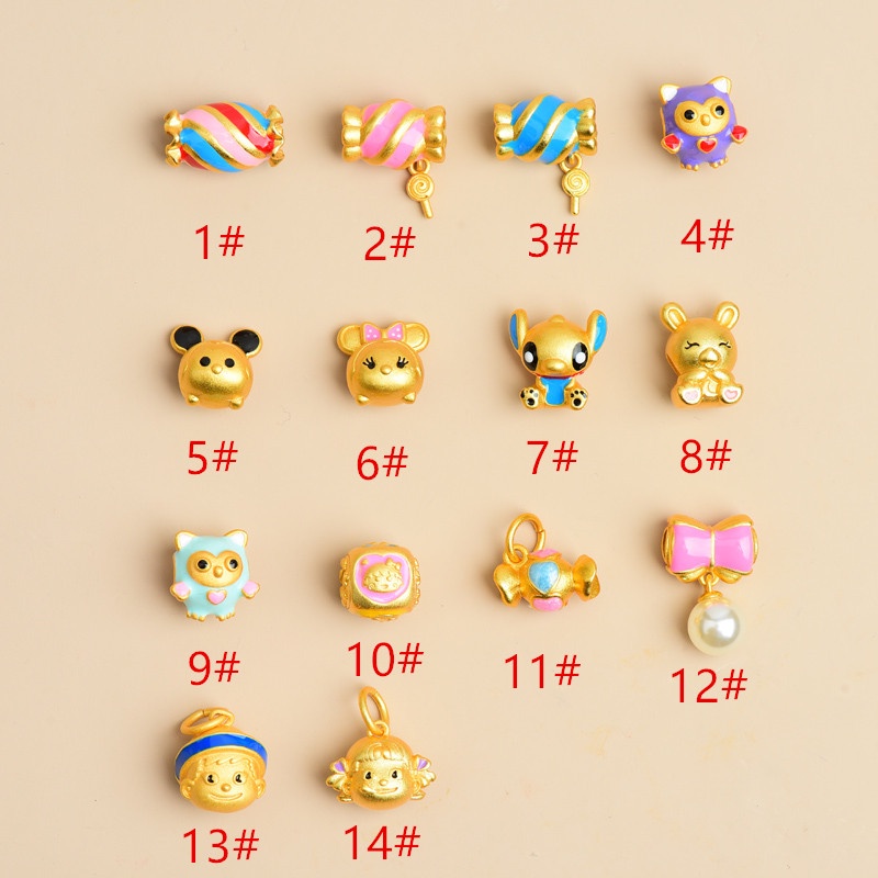 Hạt Xỏ Vòng Tay Chuỗi Hạt Bằng Đồng Nguyên Chất Màu Vàng / Xanh Dương Chống Oxy Hóa Chống Trượt Màu Sắc Mạnh Mẽ