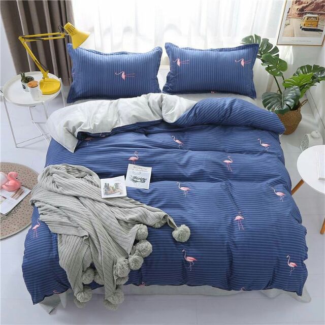 Trọn bộ chăn ga gối Poly nhập cao cấp