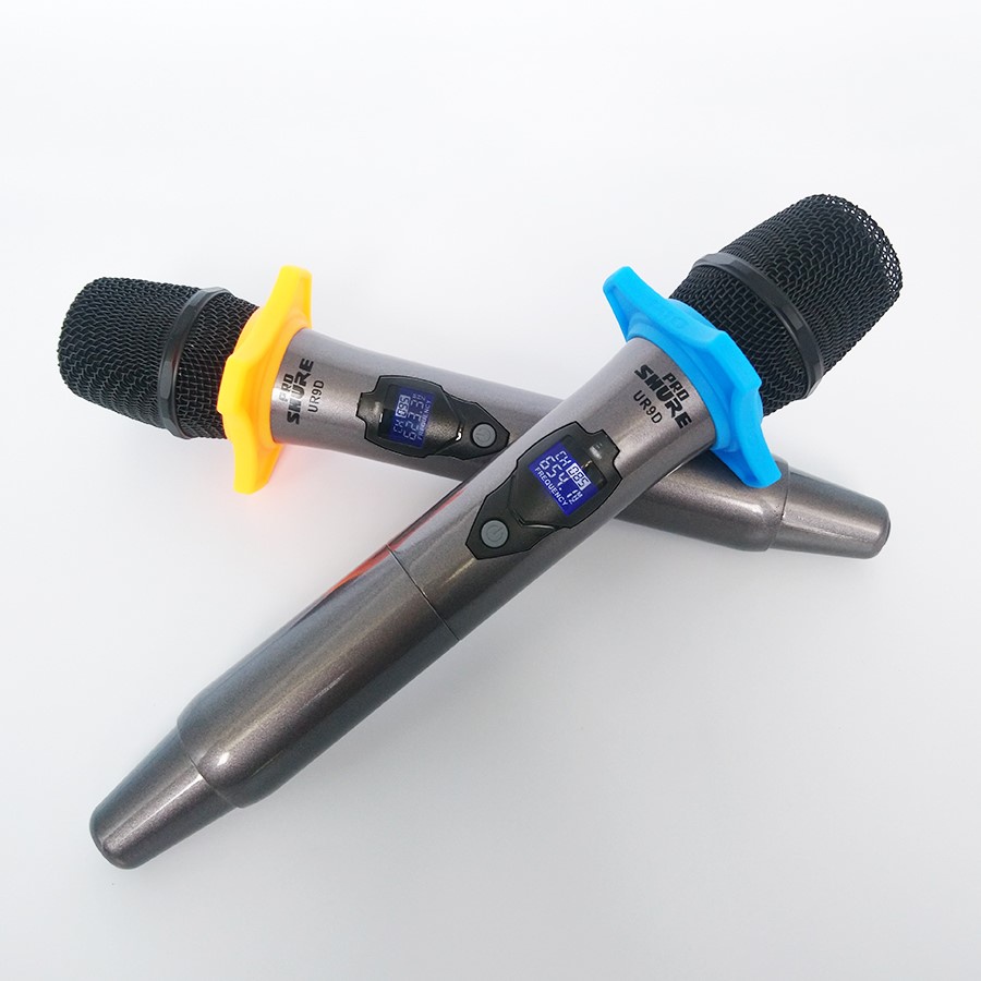 Bộ Micro karaoke không dây Shure UR9D + Tặng kèm 02 chống lăn bảo vệ micro cao cấp