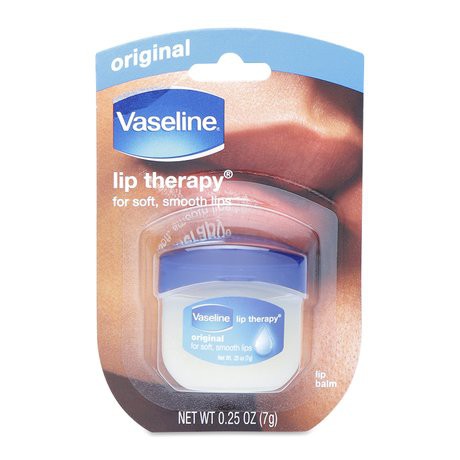 Sáp dưỡng ẩm môi Vaseline Pure Petrolium Jelly 7g làm hồng môi trị khô môi