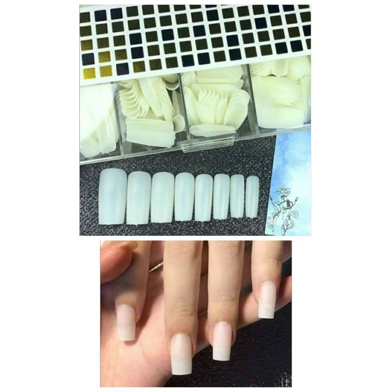 Hộp móng úp hsm nail vuông -thang vuông