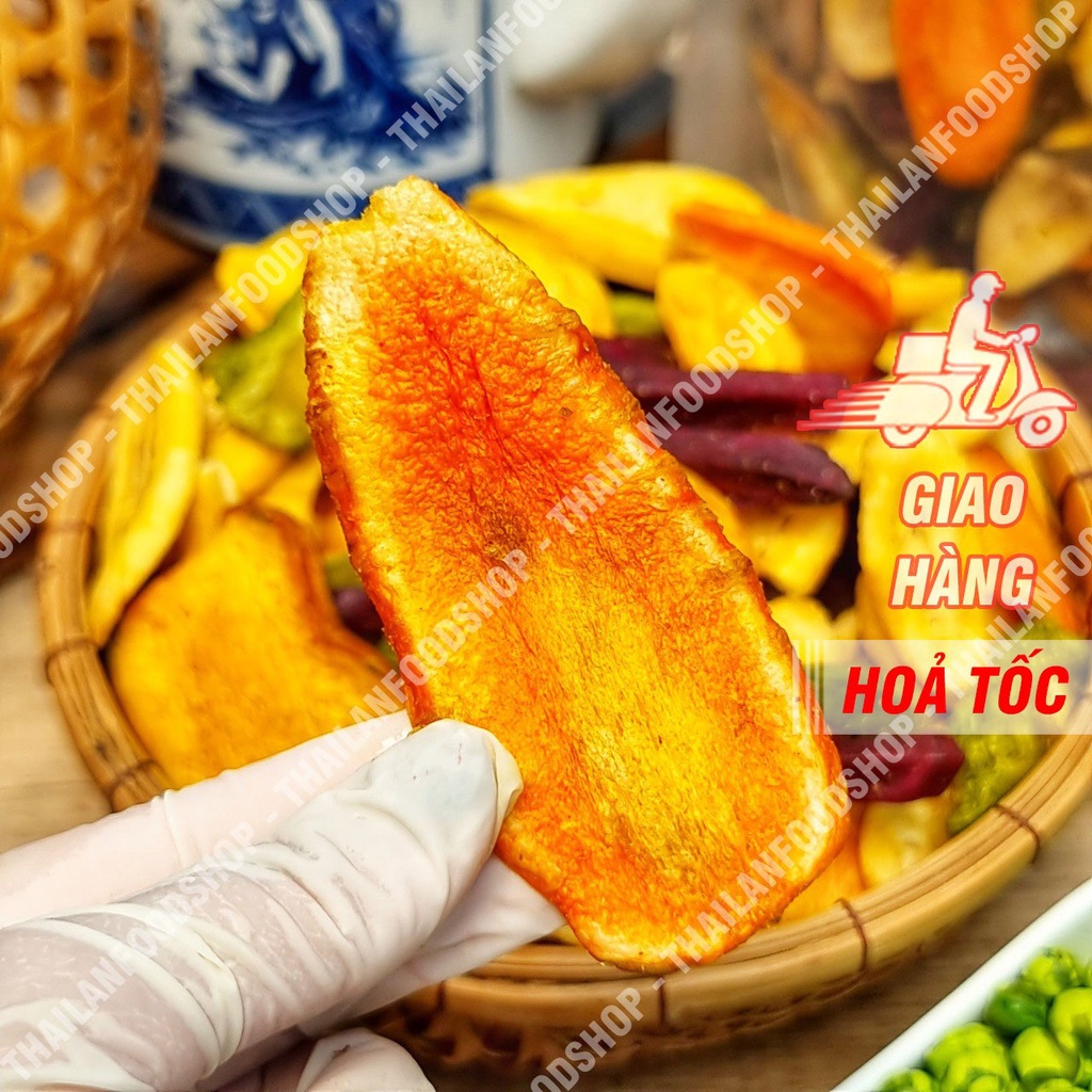 Trái Cây Rau Củ Sấy Thập Cẩm Túi 500gr