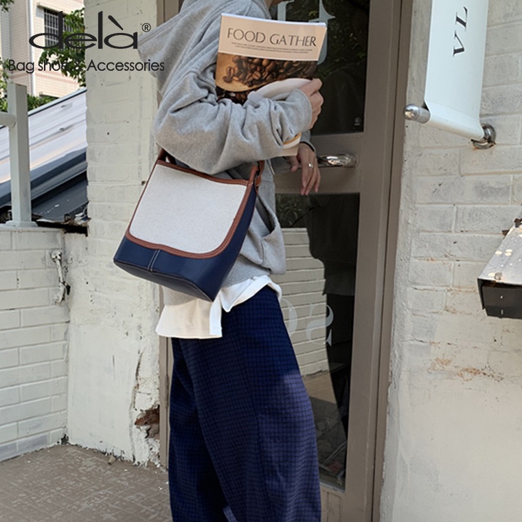 Dela Túi Xách Sức Chứa Lớn Mẫu Mới Thời Trang Thu Đông Cho Nữ