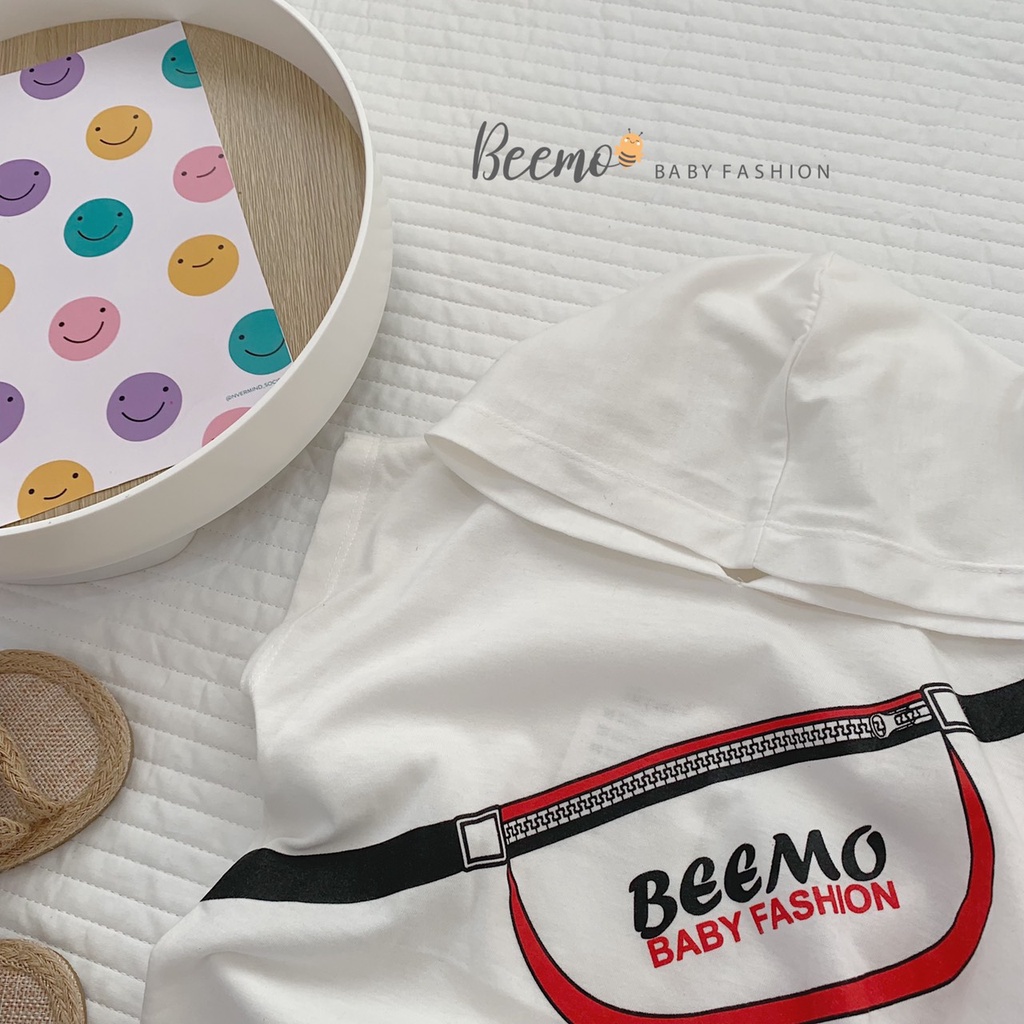 Bộ cotton cá tính cho bé, bộ thun unisex hàng Beemo năng động