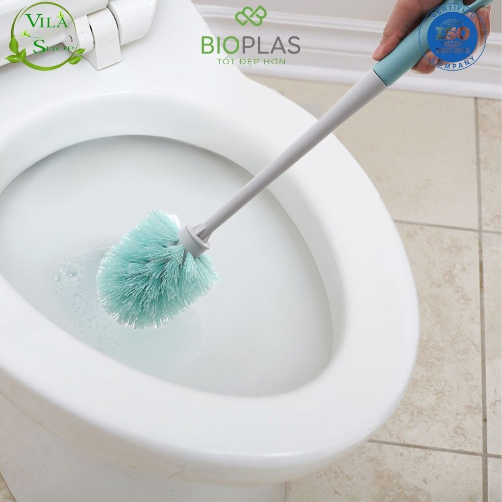 Chổi Cọ Toilet, Chổi Vệ Sinh Nhà Tắm Cleaner 1 Bioplas, Sợi Cước Chống Thấm, Đầu Cọ Tròn Dễ Dàng Chùi Rửa