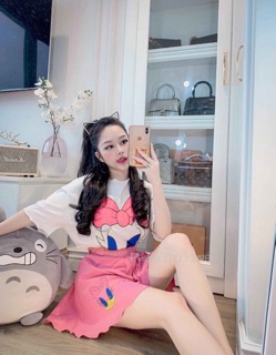 [HINH + VIDEO THAT] Bộ cotton mặc nhà siêu xinh