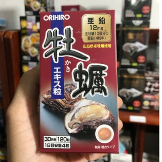 Tinh Chất Hàu Tươi Orihiro Oyster Nhật Bản 120 Viên