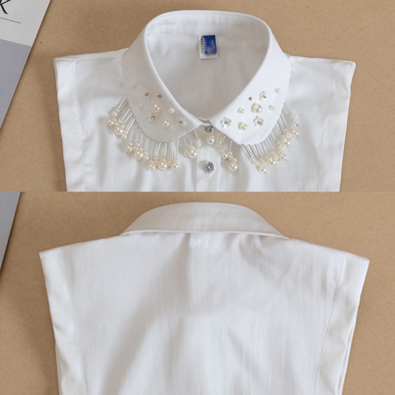 Vòng Cổ Tua Rua Đính Hạt Ngọc Trai Nhân Tạo Cho Nữ