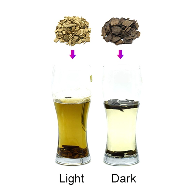 GODD 80g Oak Chip French Oak Brewing Rượu vang Làm hương vị bánh mì nướng nhẹ cho rượu Brandy