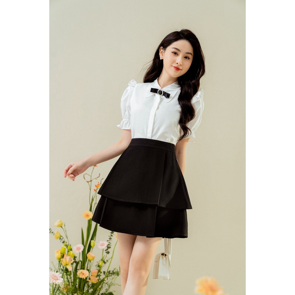 Chân váy xếp ly 2 tầng TIINSTORE CHN167
