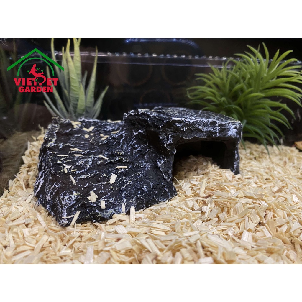 Hang đá chữ nhật | Nomoy | Hang trú chuyên dụng cho bò sát | Vietpetgarden