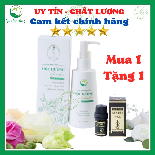 Dung dịch vệ sinh phụ nữ thảo dược Mộc Hương chiết xuất,  trầu khồng, trà xanh, rau má, hoa hồng, cúc lã mã, lô hội